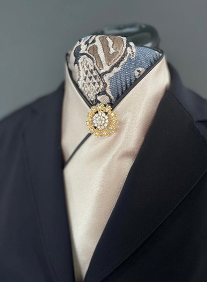 Abstract Blue Reverse, Dressage Stock Tie