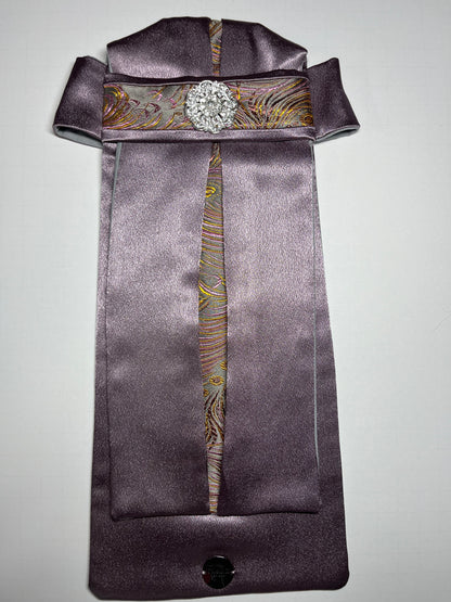 Sunset Flight Euro Pleat Dressage Stock Tie