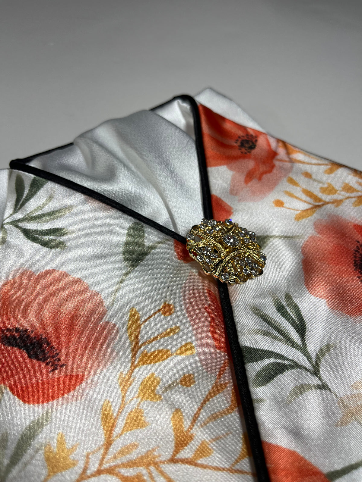 Bright Poppy Dressage Stock Tie