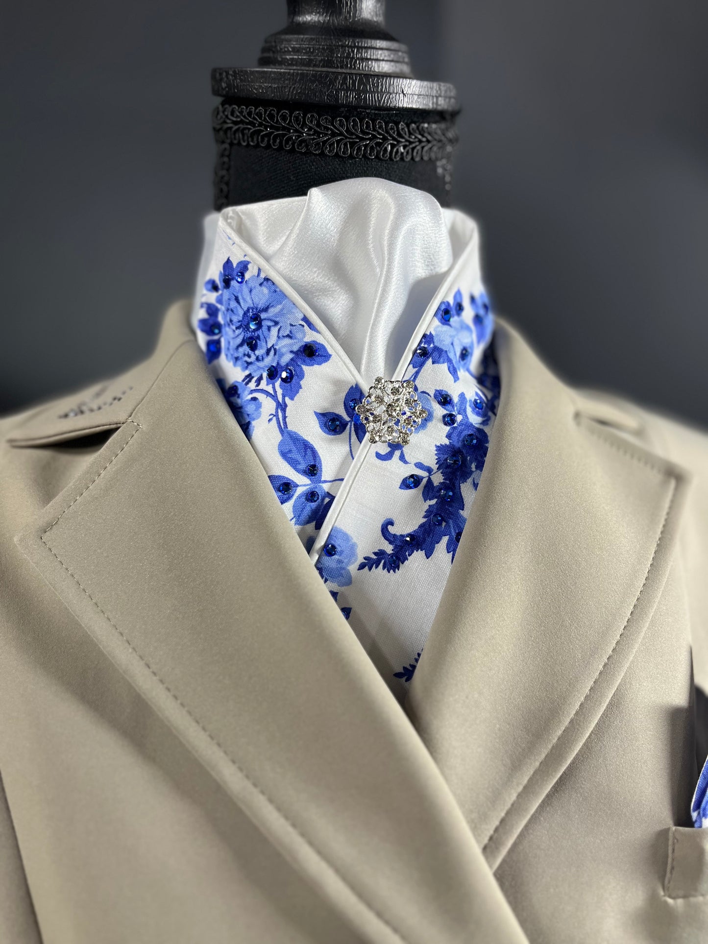 Imogen Crystal Dressage Stock Tie