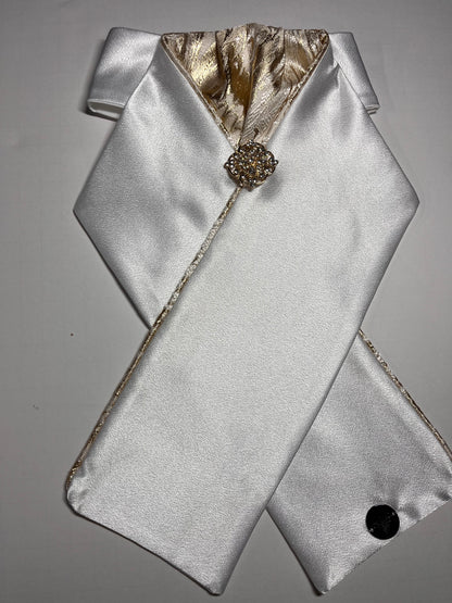 The Basic Golden Swirl Dressage Stock Tie