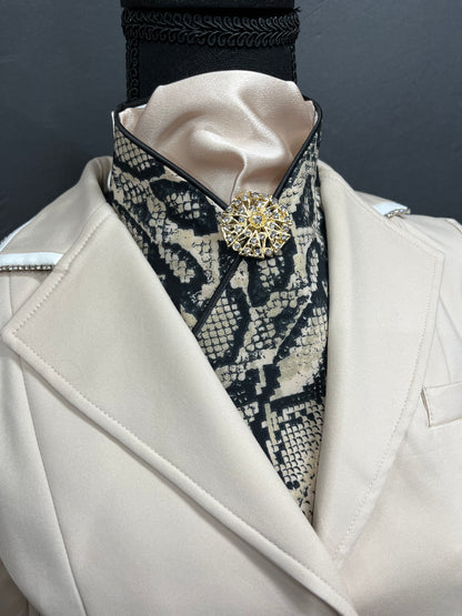Snakeskin Dressage Stock Tie