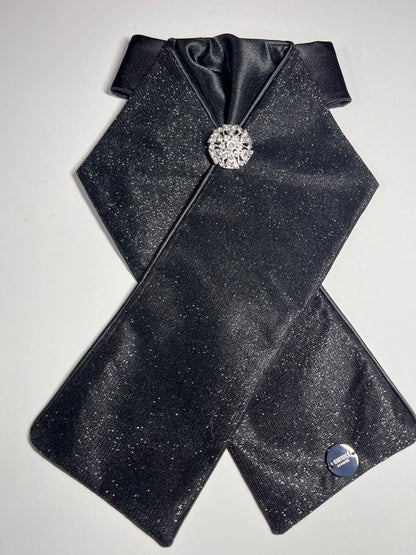 Black Star Dust Dressage Stock Tie