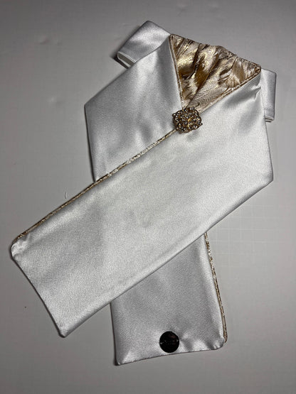 The Basic Golden Swirl Dressage Stock Tie