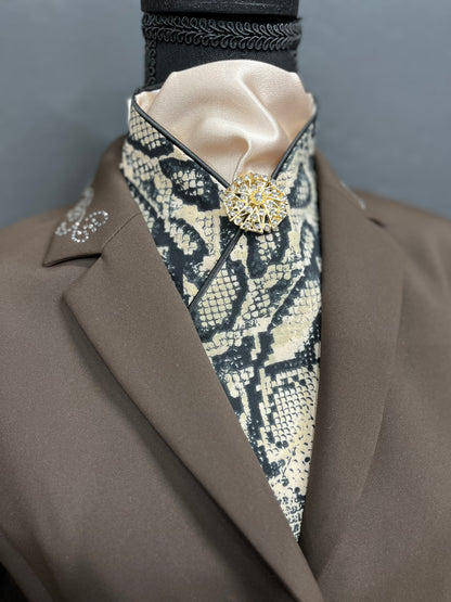 Snakeskin Dressage Stock Tie
