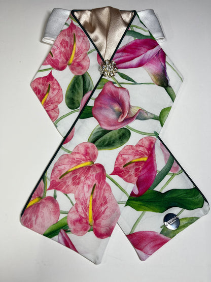 Pink Lily Dressage Stock Tie