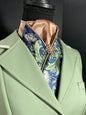 Rose Gold and Navy Dahlia Dressage Stock Tie