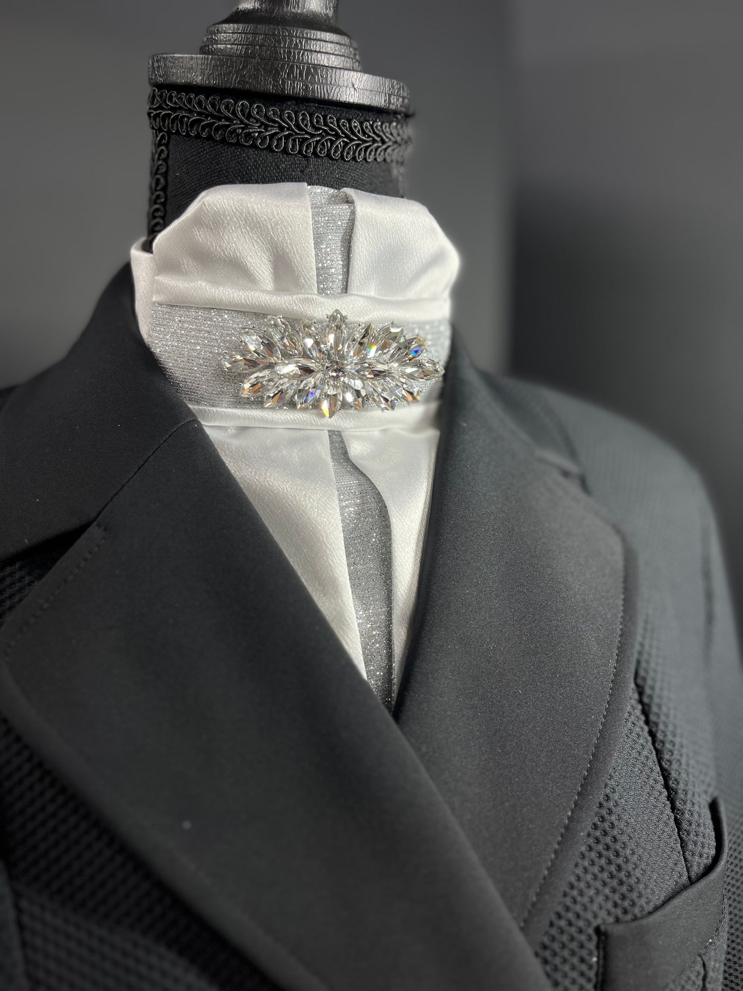 Star Dust Euro Pleat Dressage Stock Tie