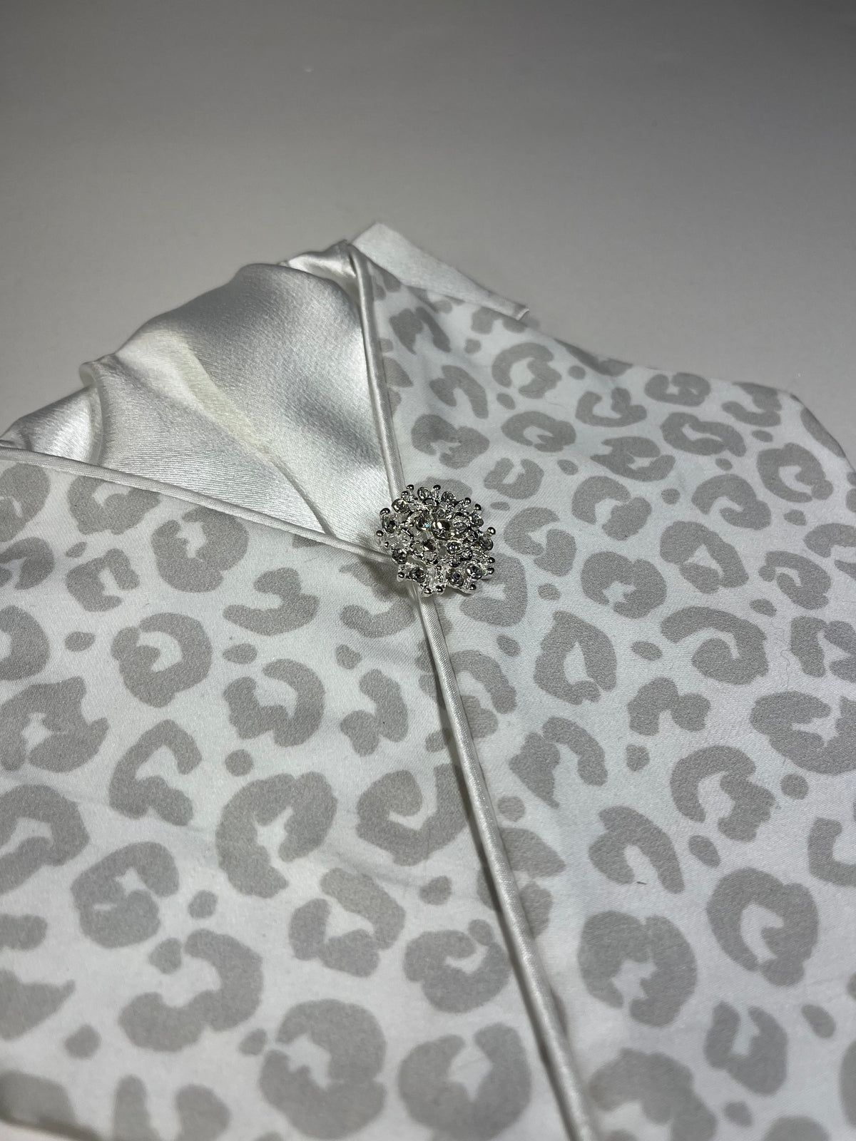 Snow Leopard Dressage Stock Tie
