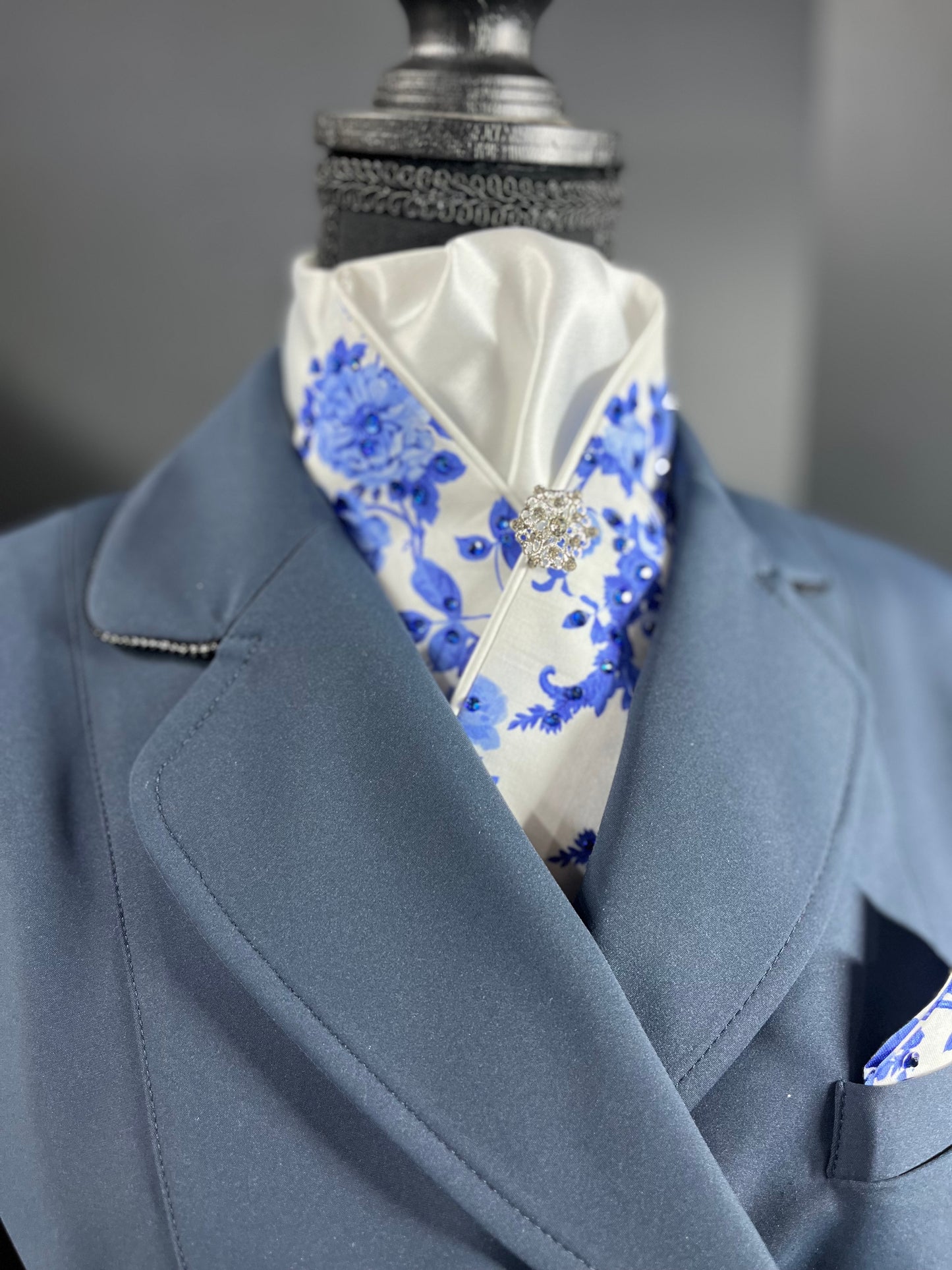 Imogen Crystal Dressage Stock Tie