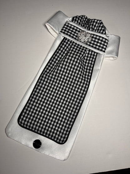 Gingham Traditional Euro Dressage Stock Tie