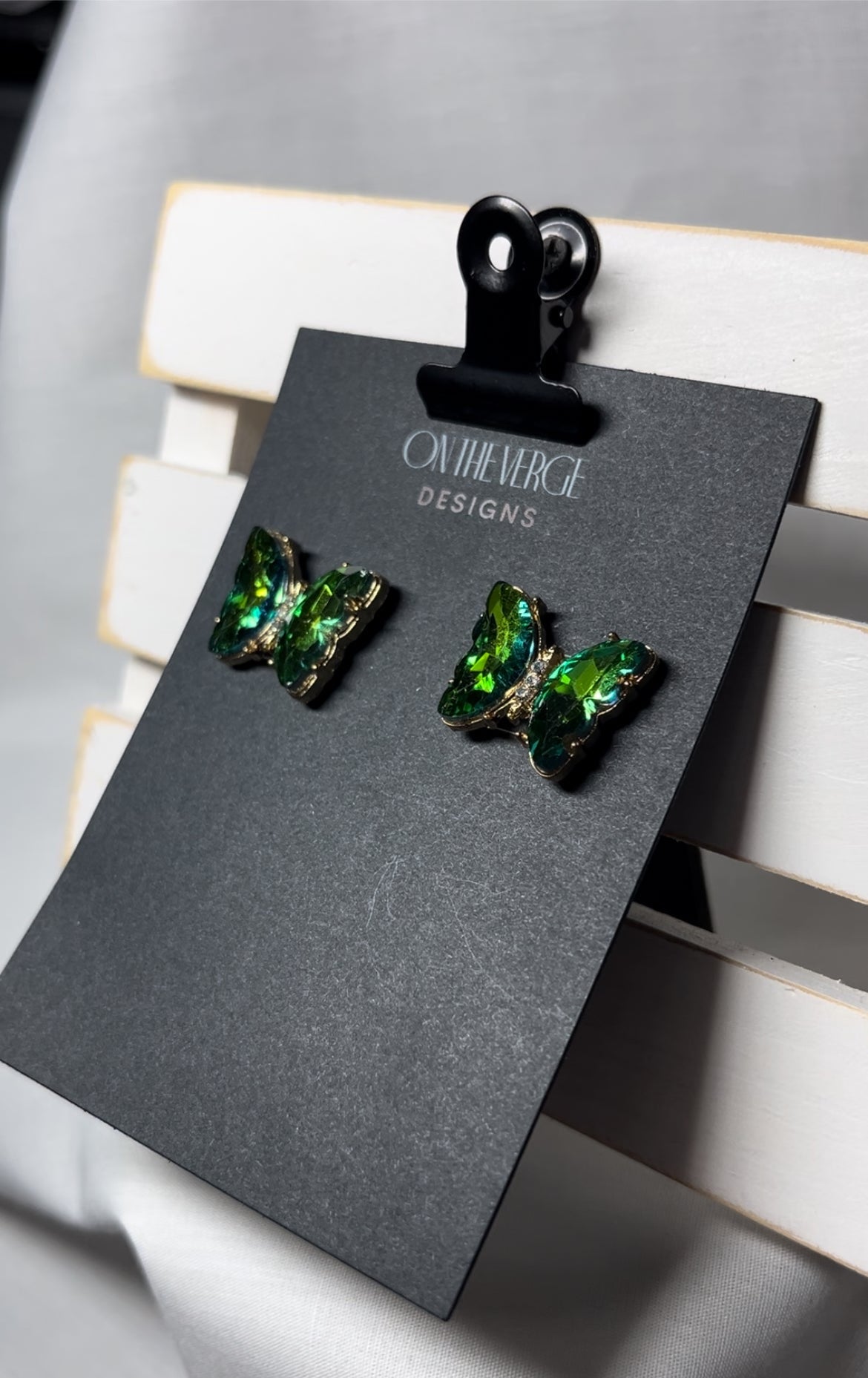 Butterfly AB Crystal Earrings