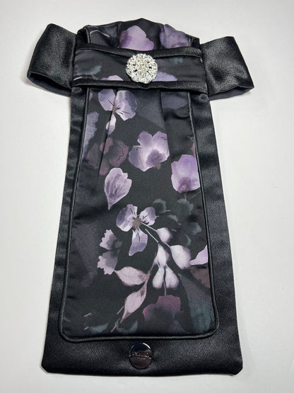 Black Lavender Traditional Dressage Stock Tie