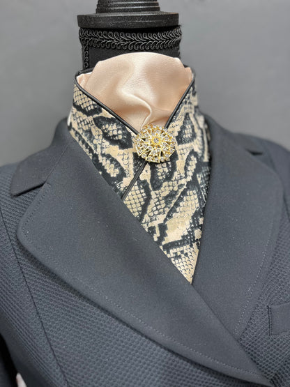 Snakeskin Dressage Stock Tie