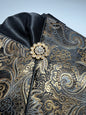 Black Silk Dressage Stock Tie