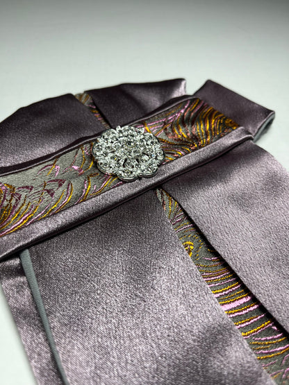 Sunset Flight Euro Pleat Dressage Stock Tie
