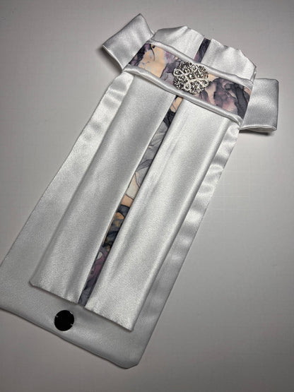 Marble Euro Pleat Dressage Stock Tie