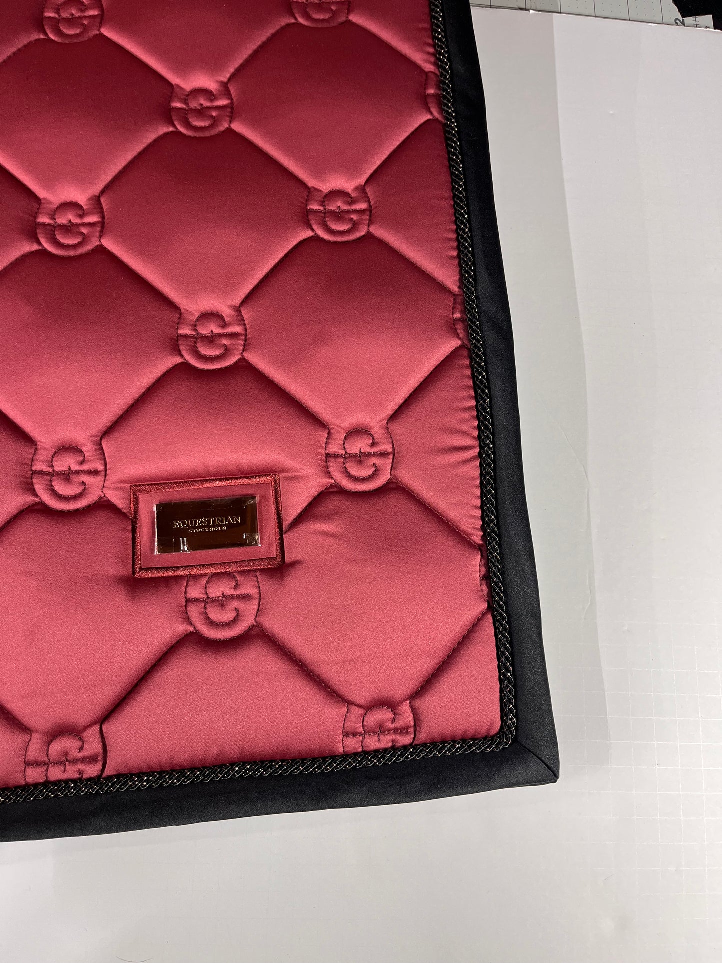 Equestrian Stockholm Dressage Saddle Pad with ES LOGO Multiple Colors -Full Size-