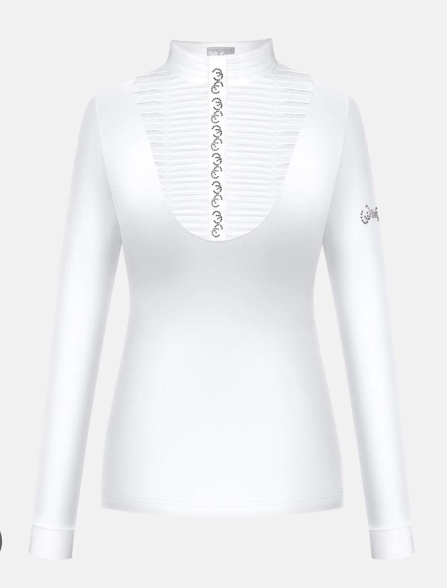 Fair Play Lyndal Competition Shirt White