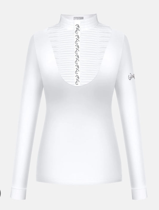 Fair Play Lyndal Competition Shirt White