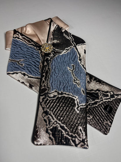 Equestrian Stockholm Modern Mocha and Abstract Blue Bundle