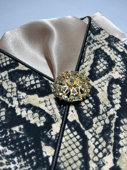 Snakeskin Dressage Stock Tie