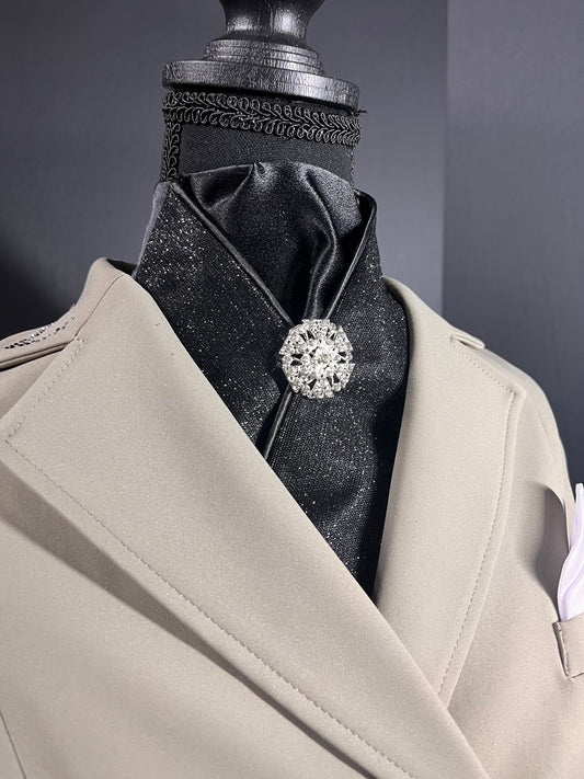 Black Star Dust Dressage Stock Tie