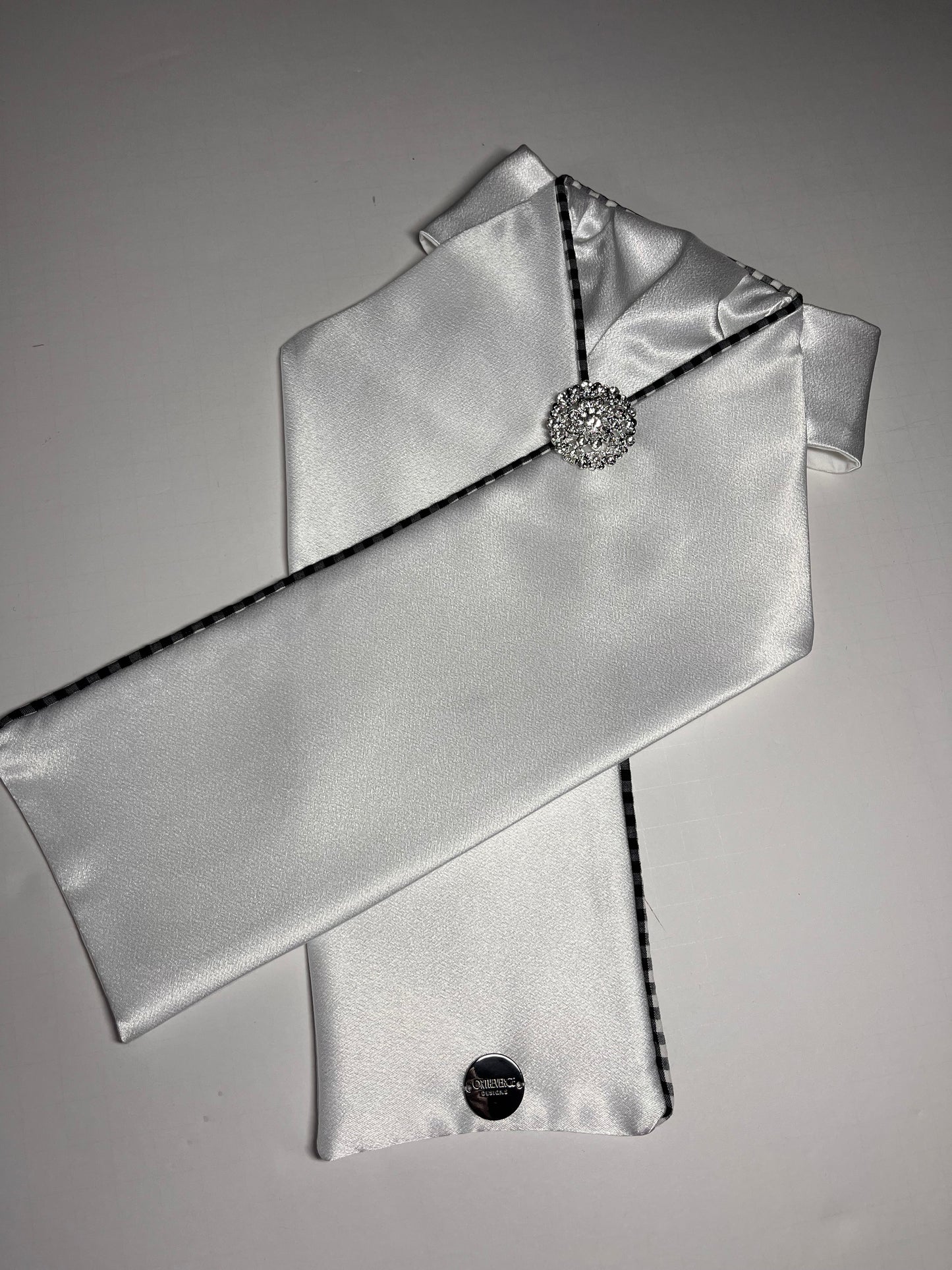 “The Basic” Gingham Dressage Stock Tie