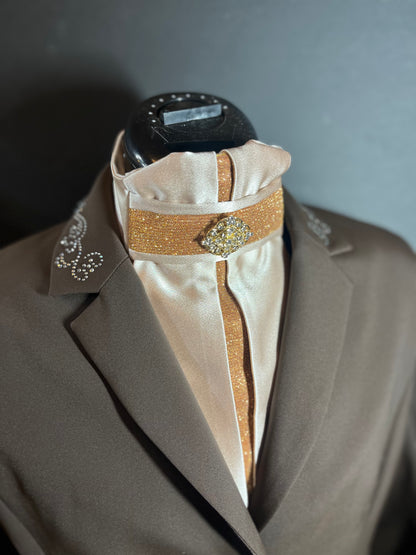 Spice Euro Pleat Dressage Stock Tie
