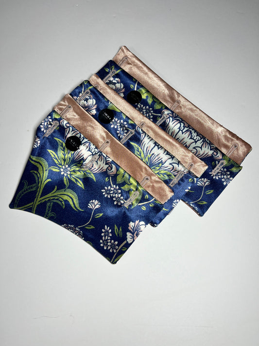 Rose Gold and Navy Dahlia