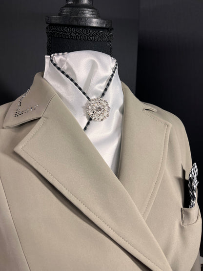 “The Basic” Gingham Dressage Stock Tie