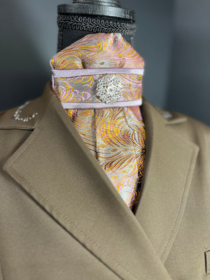 Sunset Flight Traditional Dressage Stock Tie