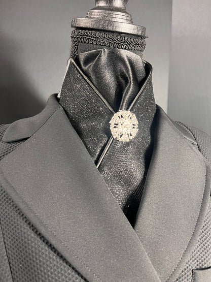 Black Star Dust Dressage Stock Tie