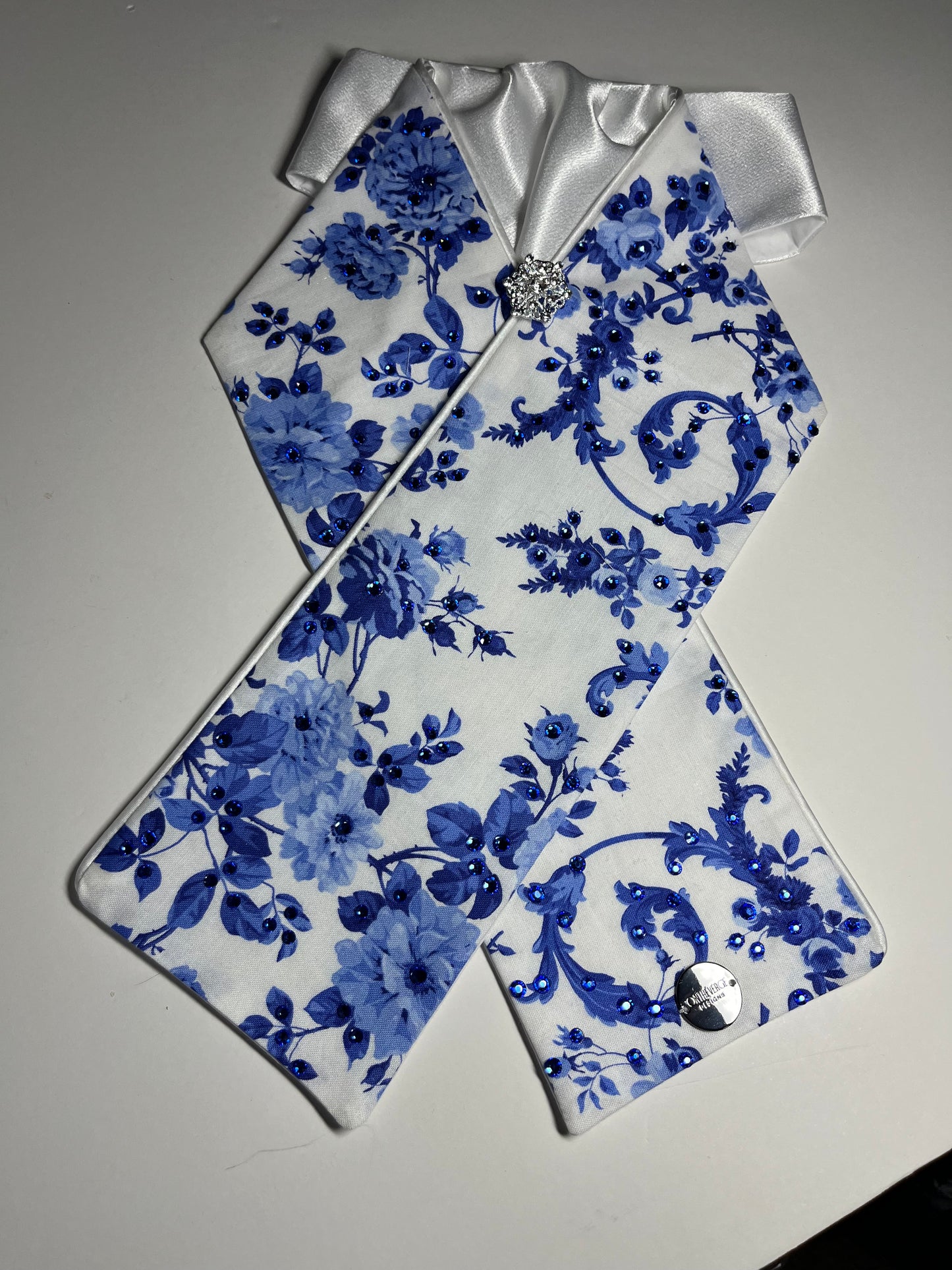 Imogen Crystal Dressage Stock Tie