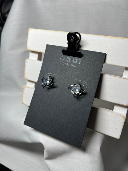 Wrap Solitaire Earrings