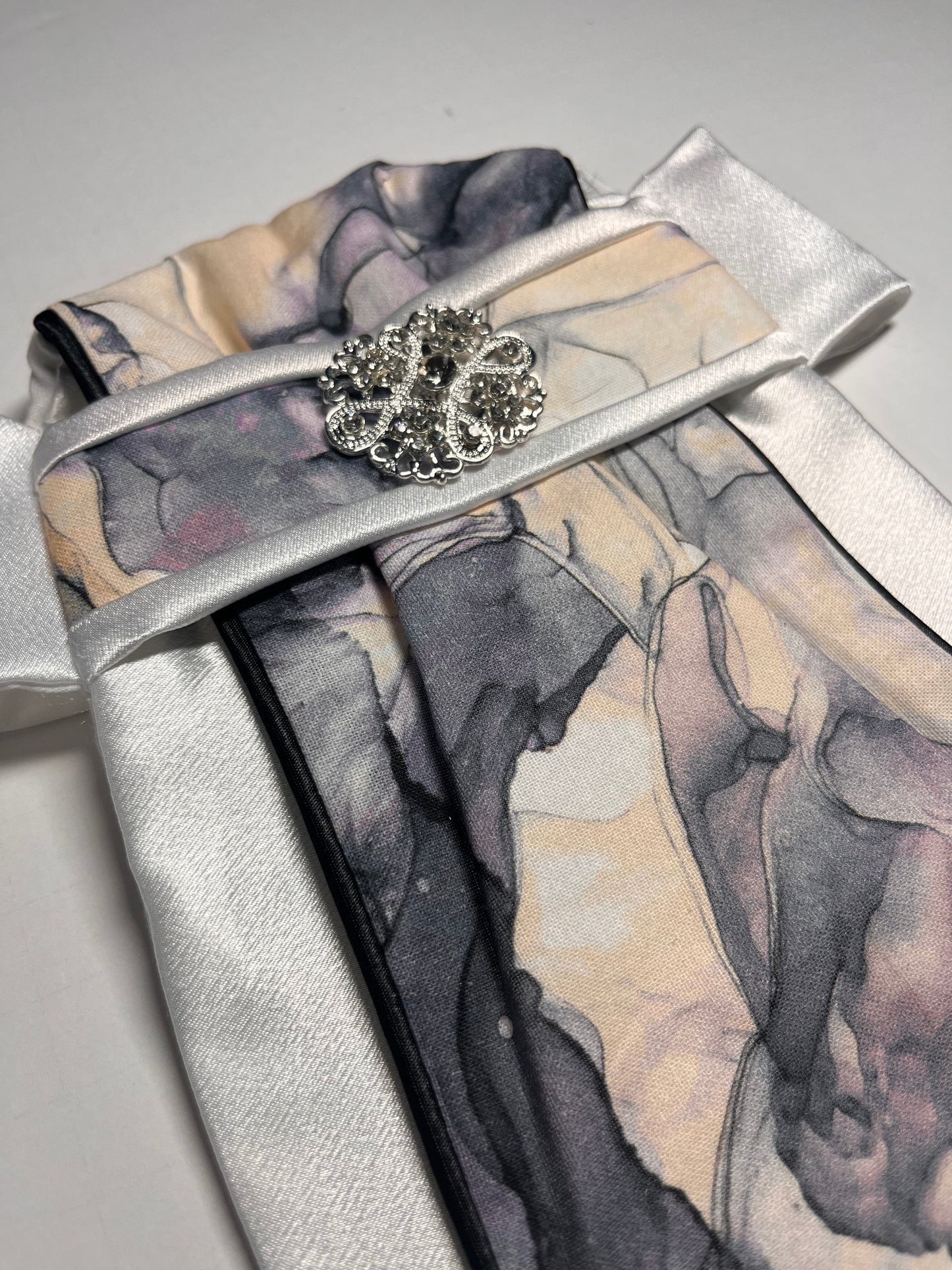 Marble Traditional Dressage Stock Tie
