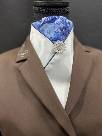 Winter Blues Reverse Dressage Stock Tie