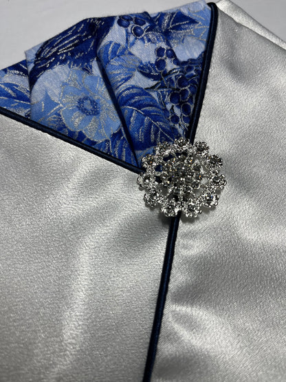 Winter Blues Reverse Dressage Stock Tie