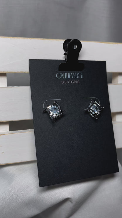 Wrap Solitaire Earrings